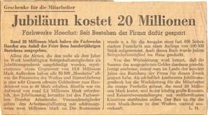 aus dem Höchster Kreisblatt 1963. Foto: Udo Koch